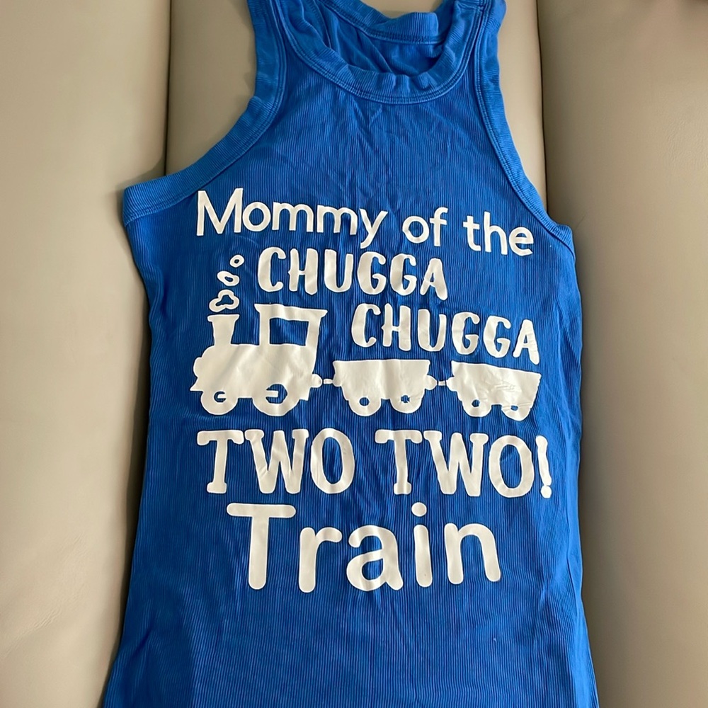 Mommy of the Chugga Chugga two two train birthday shirt